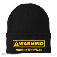 Funny Warning Entering Teen Years Beanie thumb 0