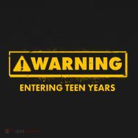Funny Warning Entering Teen Years Baby Bodysuit thumb 2