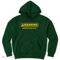 Funny Warning Entering Teen Years Hoodie thumb 0