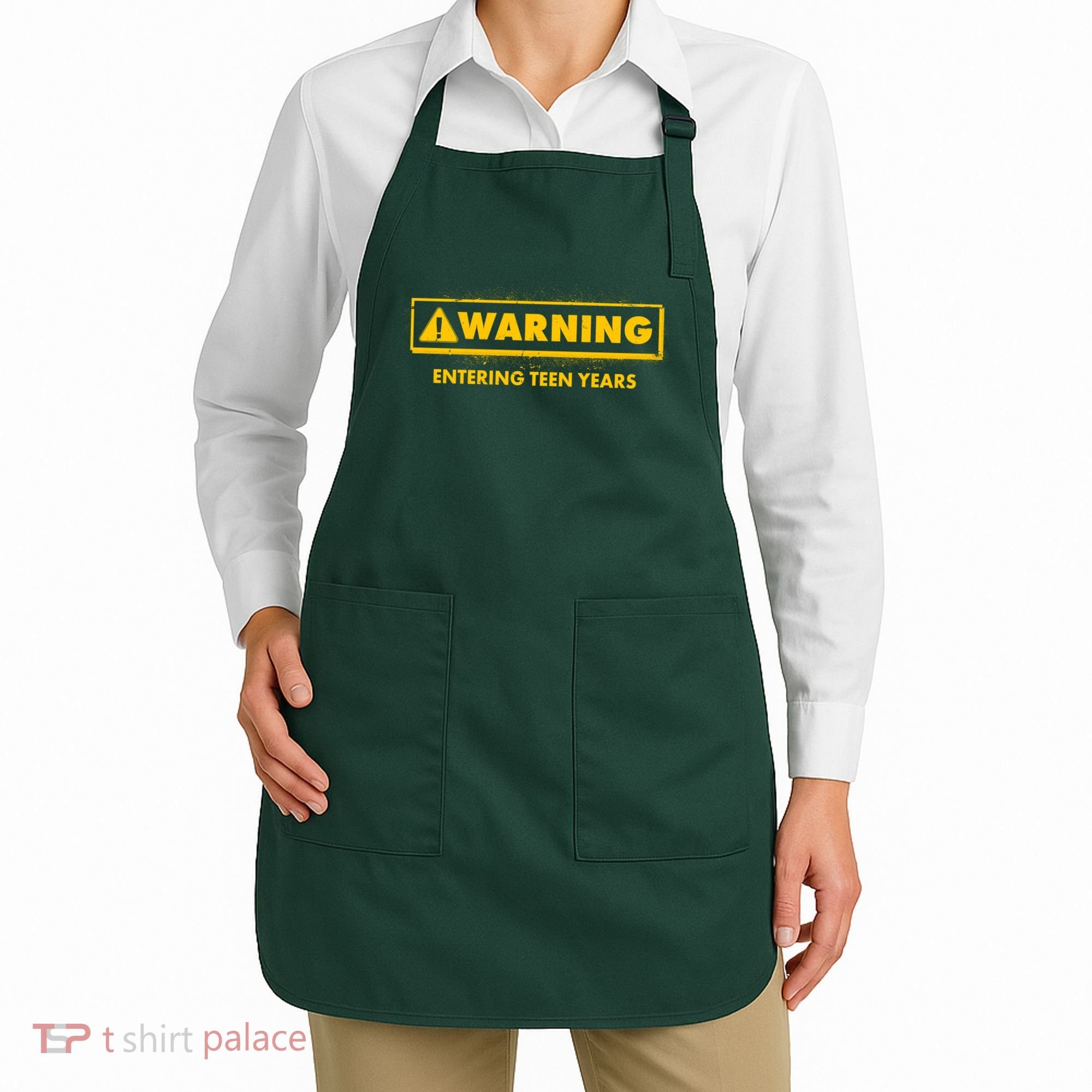 Funny Warning Entering Teen Years Apron