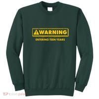 Funny Warning Entering Teen Years Sweatshirt thumb 0
