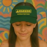 Funny Warning Entering Teen Years Visor thumb 2