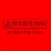 Funny Warning Entering Teen Years Santa Hat thumb 1