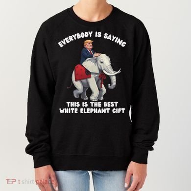 Funny White Elephant Gag Wrapped Elephant Dumb Women's Sweatshirt