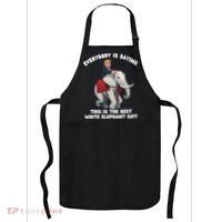 Funny White Elephant Gag Wrapped Elephant Dumb Apron thumb 0