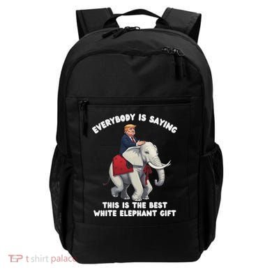 Funny White Elephant Gag Wrapped Elephant Dumb Backpack