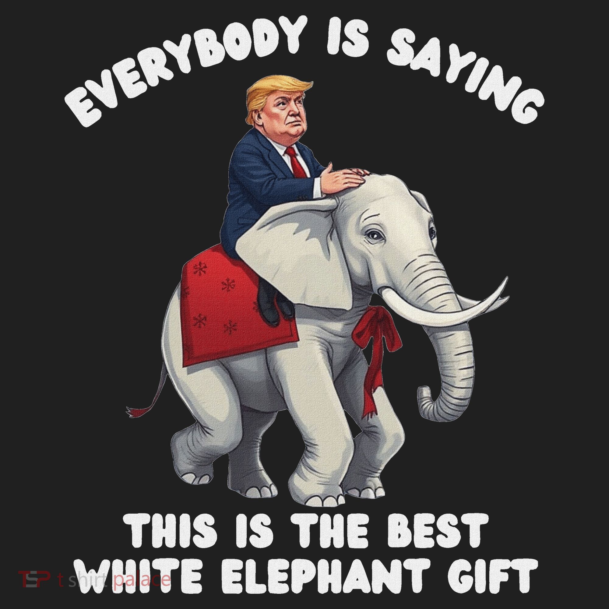Funny White Elephant Gag Wrapped Elephant Dumb Tumbler