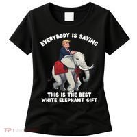 Funny White Elephant Gag Wrapped Elephant Dumb Women's T-Shirt thumb 0