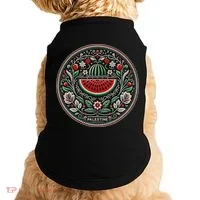 Fruit Watermelon Free Palestine Doggie Tank thumb 0