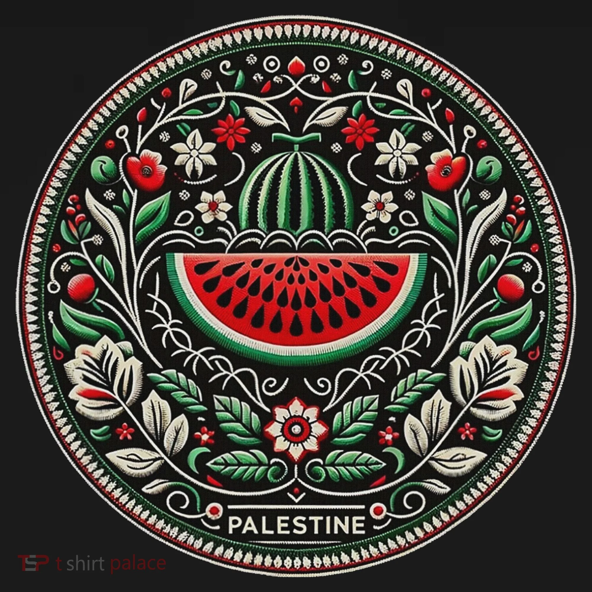 Fruit Watermelon Free Palestine Doggie Tank