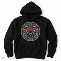 Fruit Watermelon Free Palestine Hoodie thumb 0