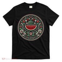 Fruit Watermelon Free Palestine T-Shirt thumb 0