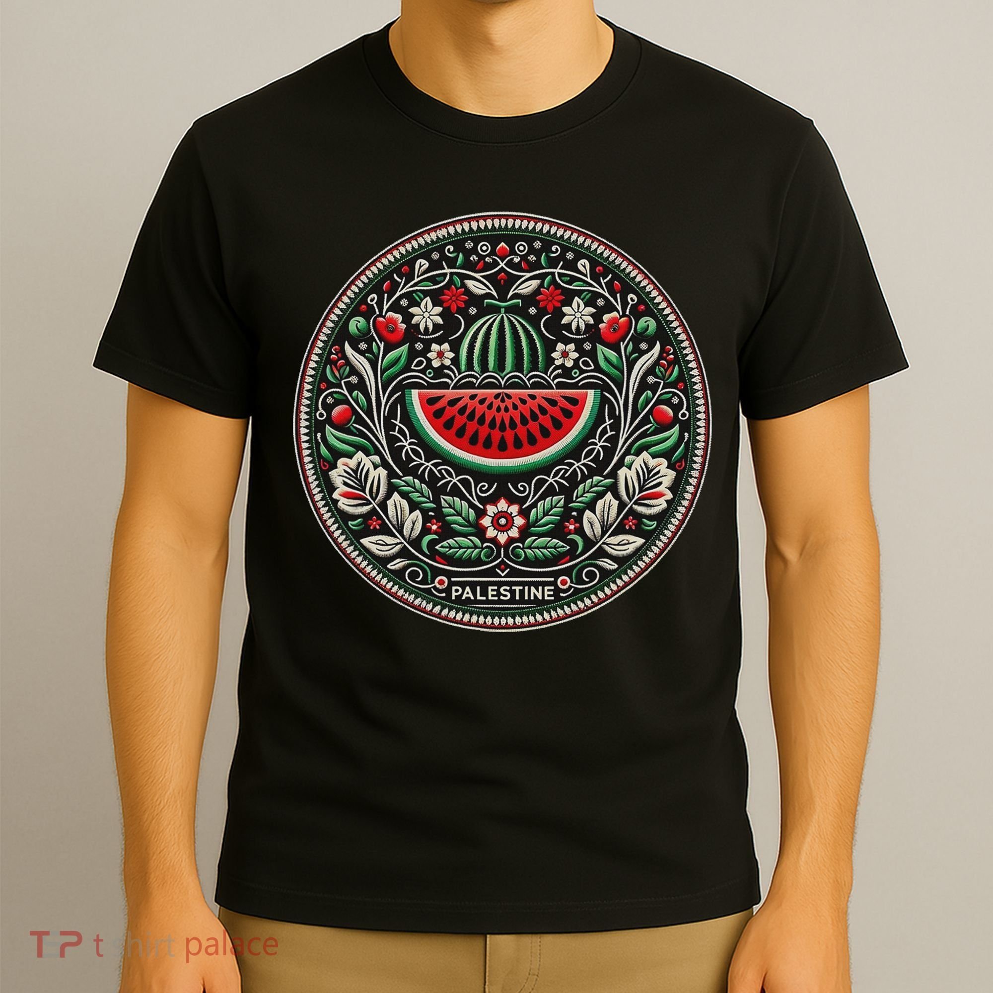 Fruit Watermelon Free Palestine T-Shirt