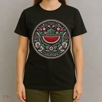Fruit Watermelon Free Palestine T-Shirt thumb 4