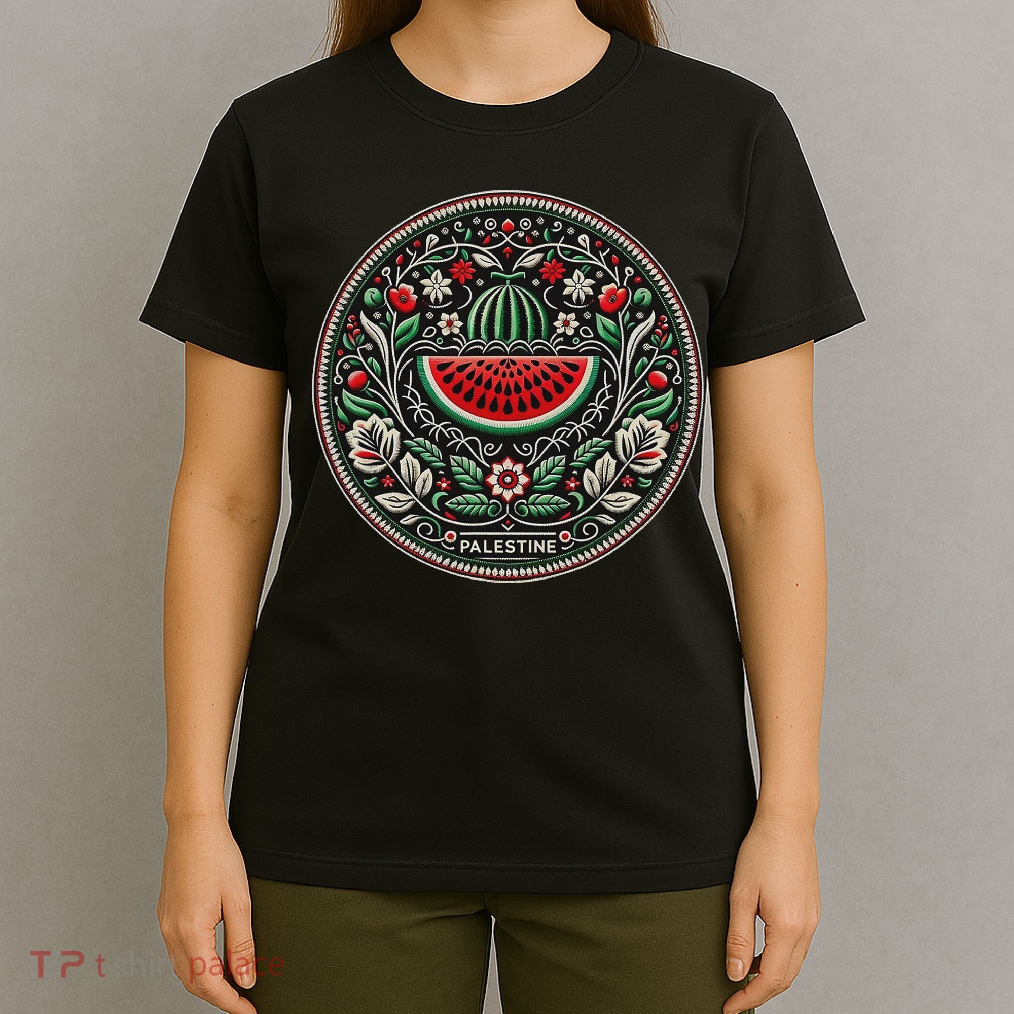 Fruit Watermelon Free Palestine T-Shirt