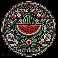 Fruit Watermelon Free Palestine Women's Hoodie thumb 2