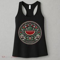 Fruit Watermelon Free Palestine Women's Tank Top thumb 3