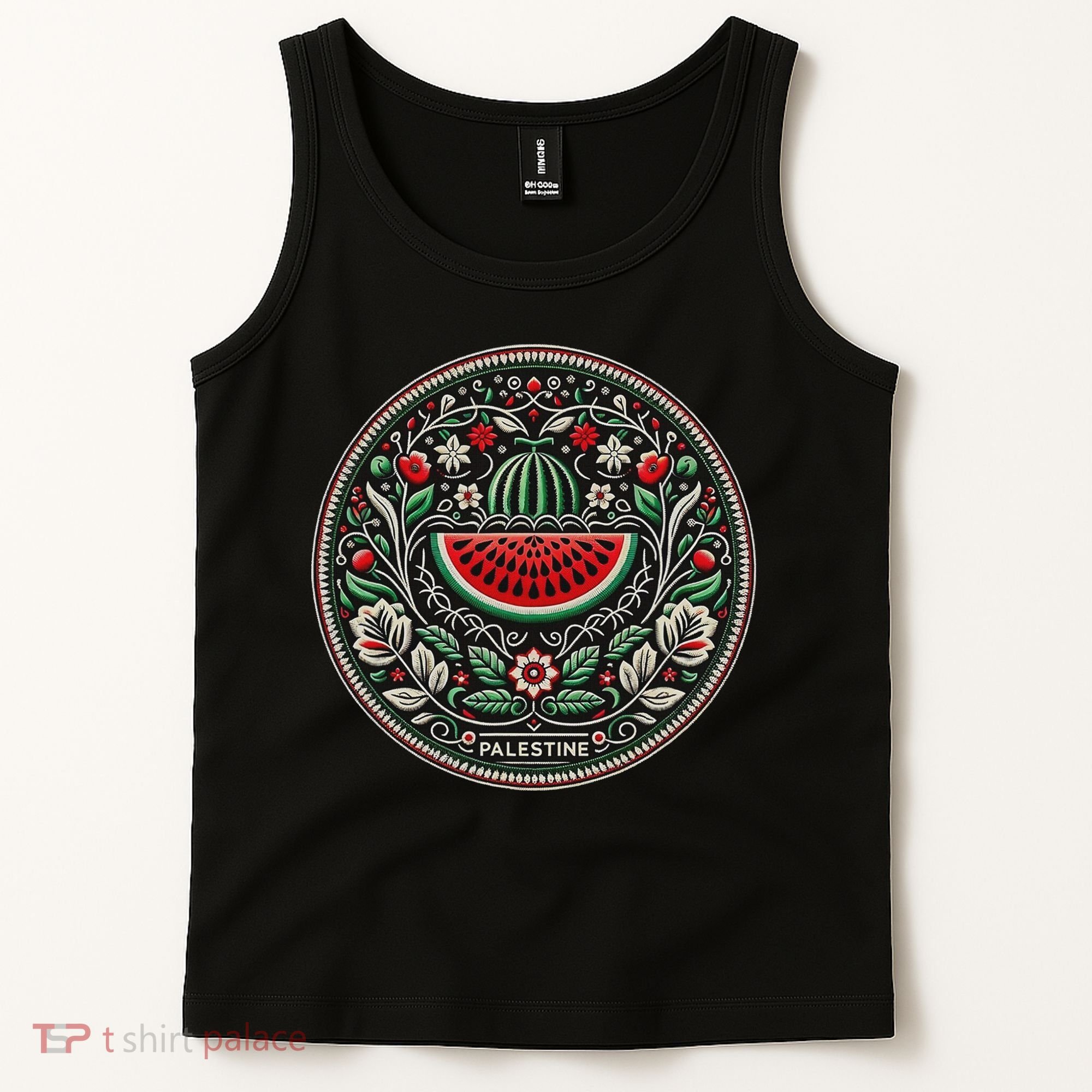 Fruit Watermelon Free Palestine Tank Top