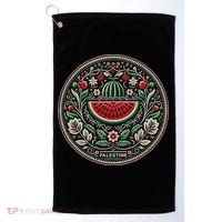Fruit Watermelon Free Palestine Golf Towel thumb 0