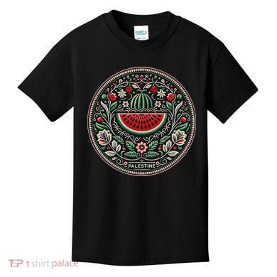 Fruit Watermelon Free Palestine Kids T-Shirt