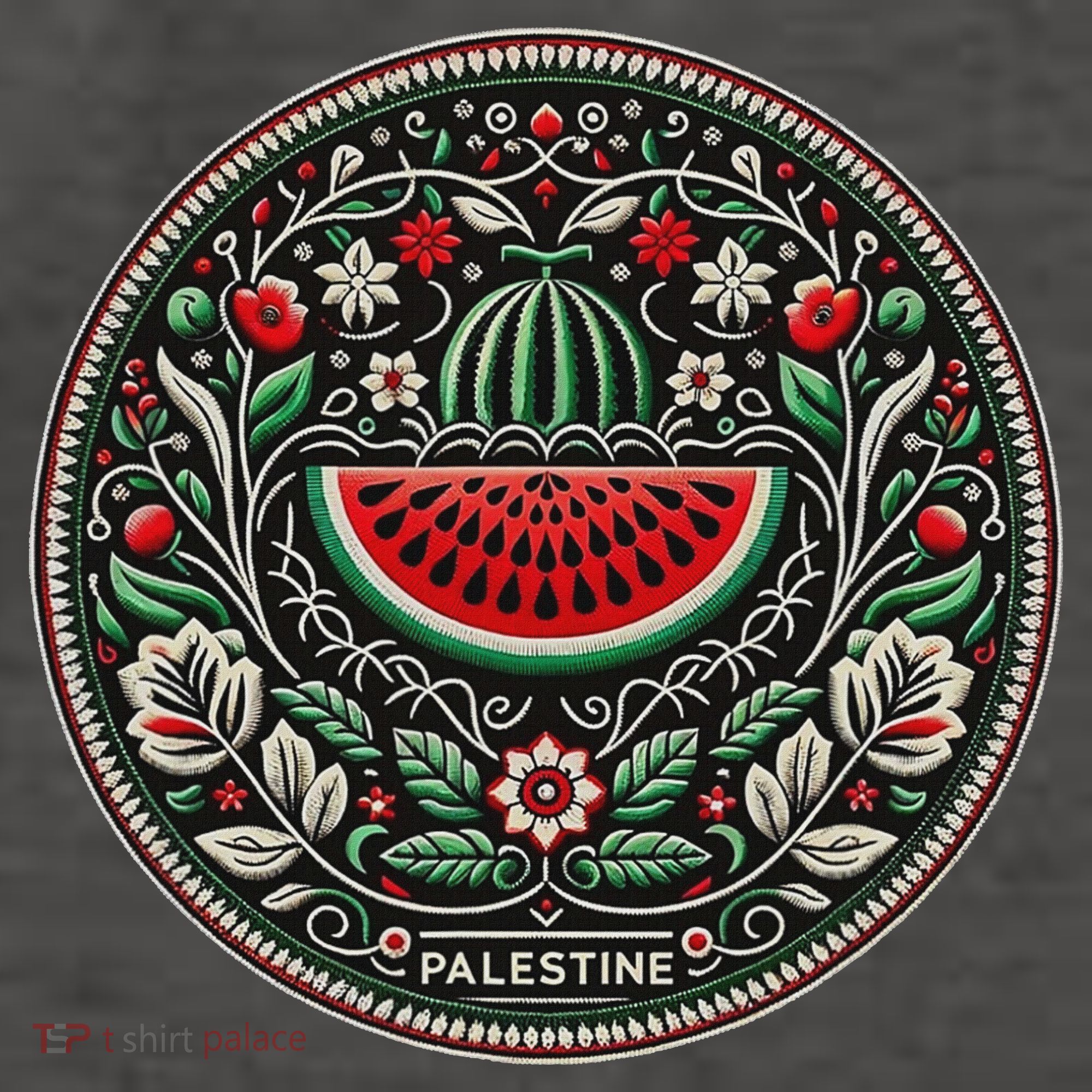 Fruit Watermelon Free Palestine Vector Backpack