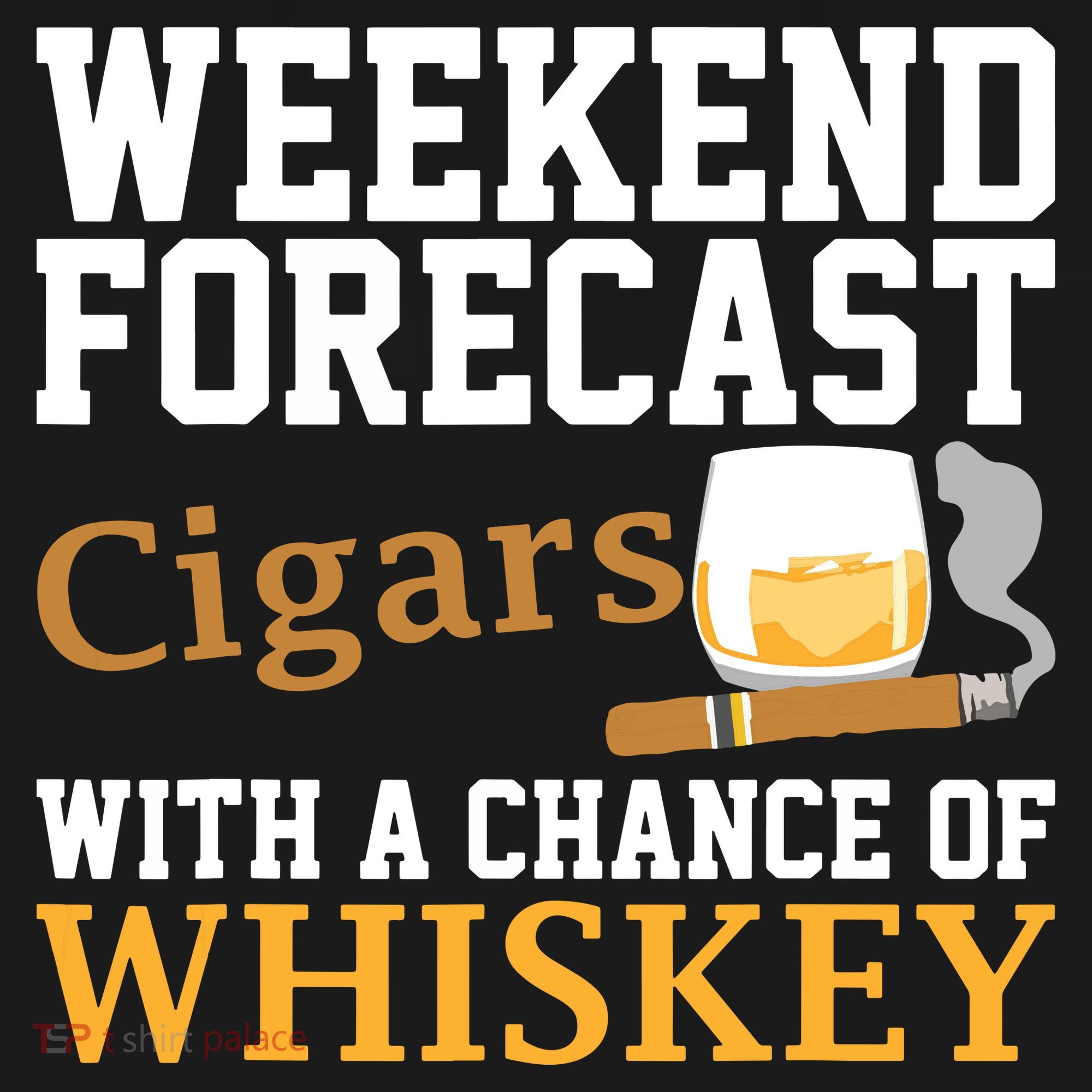 Funny Weekend Forecast Cigars And Whiskey Gift For Men Women Ornament