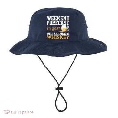 Funny Weekend Forecast Cigars And Whiskey Gift For Men Women Bucket Hat