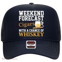 Funny Weekend Forecast Cigars And Whiskey Gift For Men Women Hat thumb 0