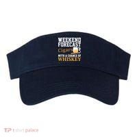 Funny Weekend Forecast Cigars And Whiskey Gift For Men Women Visor thumb 0