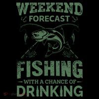Funny Weekend Forcast Fishing With A Chance Of Drinking Coffee Mug thumb 5