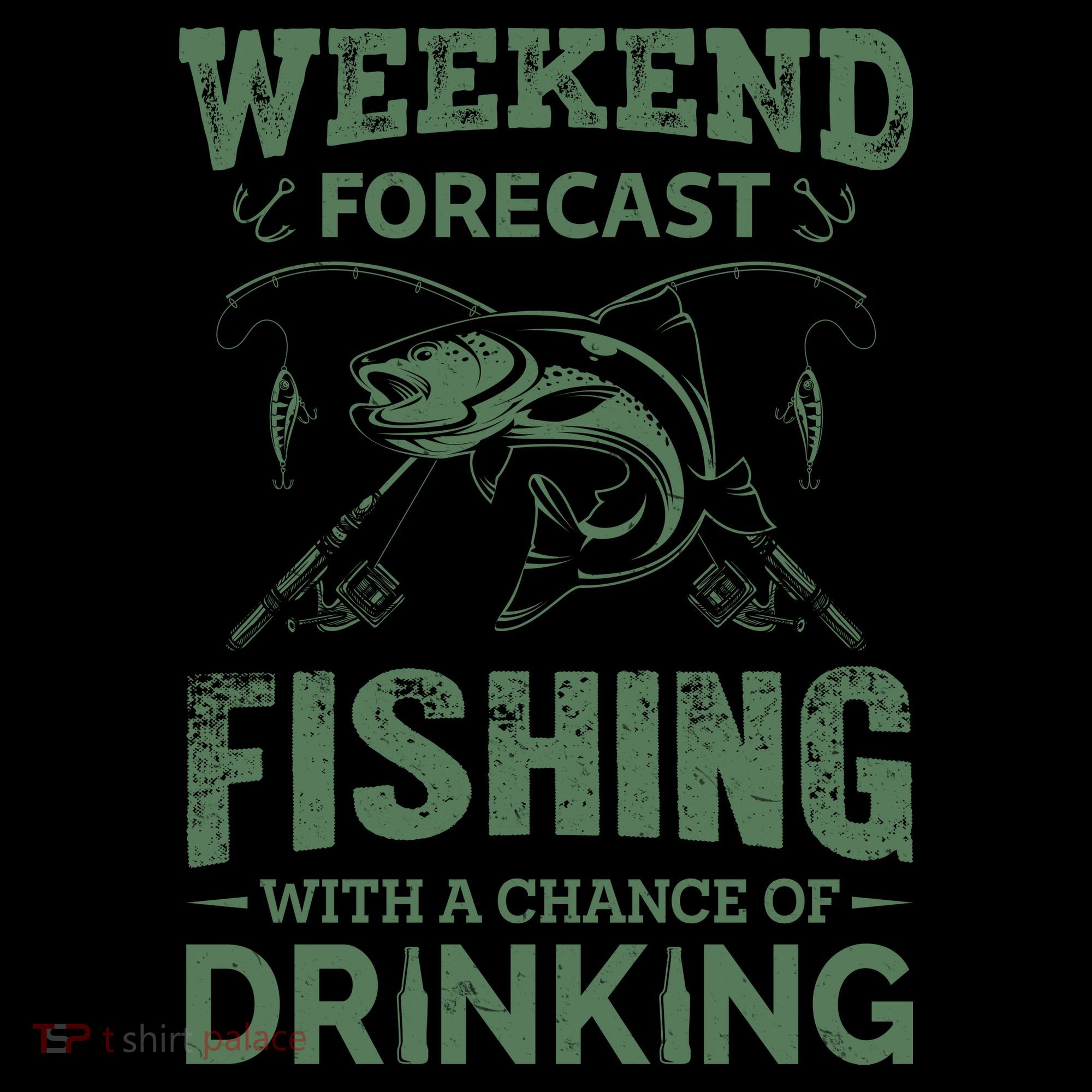 Funny Weekend Forcast Fishing With A Chance Of Drinking Coffee Mug