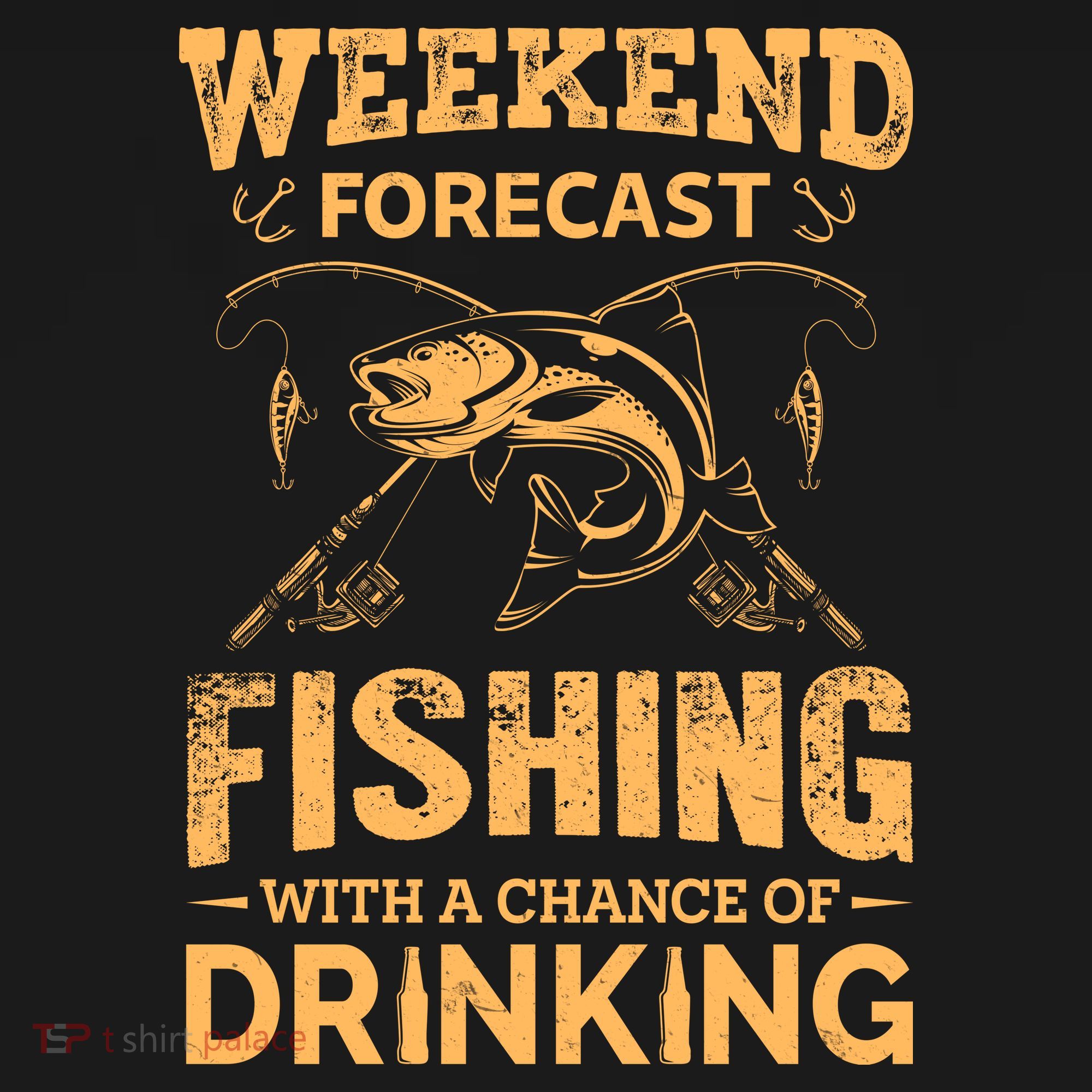 Funny Weekend Forcast Fishing With A Chance Of Drinking Women's T-Shirt