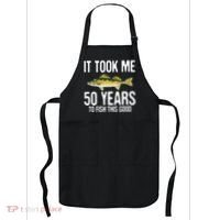Funny Walleye Fishing 50th Birthday 50 Years To Fish Great Apron thumb 0