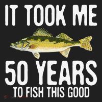 Funny Walleye Fishing 50th Birthday 50 Years To Fish Great Beanie thumb 2