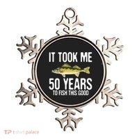 Funny Walleye Fishing 50th Birthday 50 Years To Fish Great Ornament thumb 0