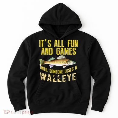 Funny Walleye Fishing Freshwater Fish Graphic Hoodie