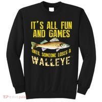 Funny Walleye Fishing Freshwater Fish Graphic Sweatshirt thumb 0
