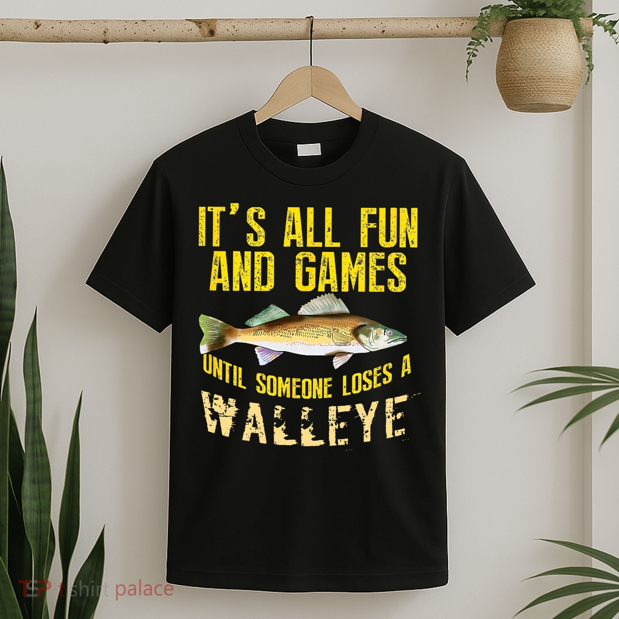 Funny Walleye Fishing Freshwater Fish Graphic T-Shirt