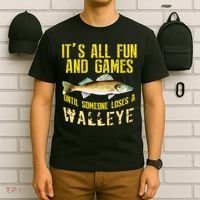 Funny Walleye Fishing Freshwater Fish Graphic T-Shirt thumb 6