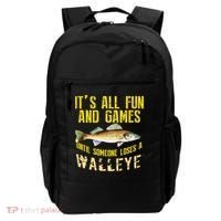 Funny Walleye Fishing Freshwater Fish Graphic Backpack thumb 0