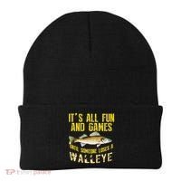 Funny Walleye Fishing Freshwater Fish Graphic Beanie thumb 0