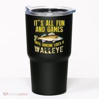 Funny Walleye Fishing Freshwater Fish Graphic Tumbler thumb 0