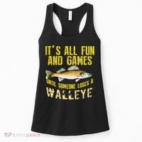 Funny Walleye Fishing Freshwater Fish Graphic Women's Tank Top thumb 0