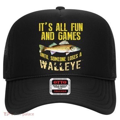 Funny Walleye Fishing Freshwater Fish Graphic Hat