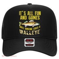 Funny Walleye Fishing Freshwater Fish Graphic Hat thumb 0