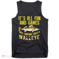 Funny Walleye Fishing Freshwater Fish Graphic Tank Top thumb 0
