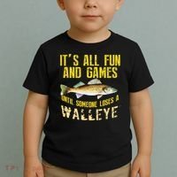 Funny Walleye Fishing Freshwater Fish Graphic Toddler T-Shirt thumb 2