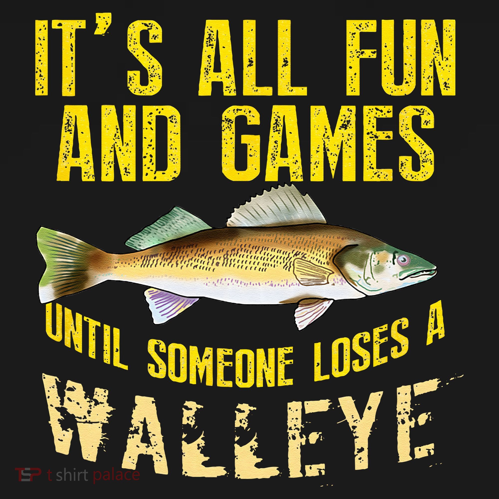 Funny Walleye Fishing Freshwater Fish Graphic Kids Sweatshirt