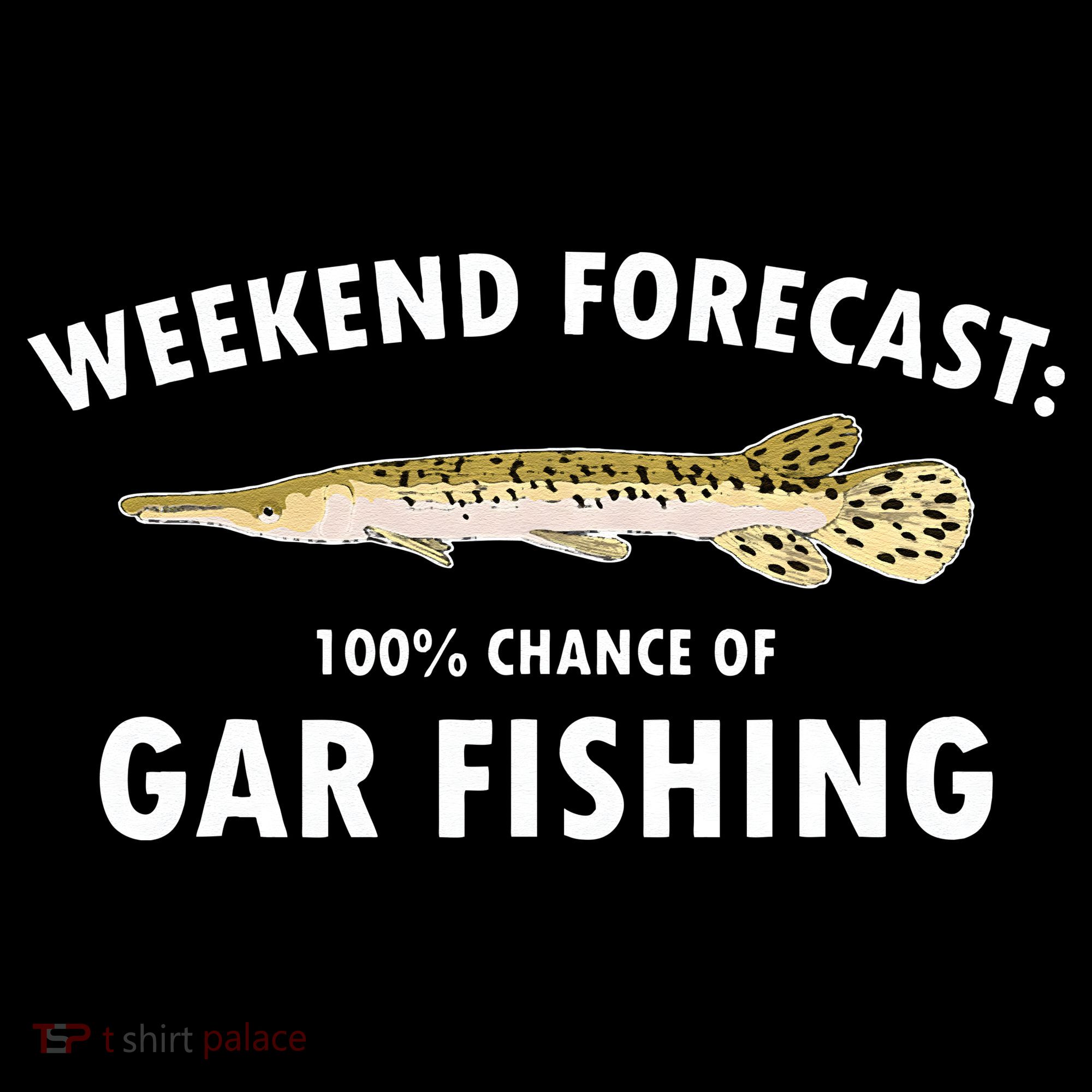 Funny Weekend Forecast Alligator Gar Fishing Women's Hoodie