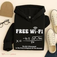 Free Wifi Funny 100 Days Of School Mathematics Calculation Hoodie thumb 4